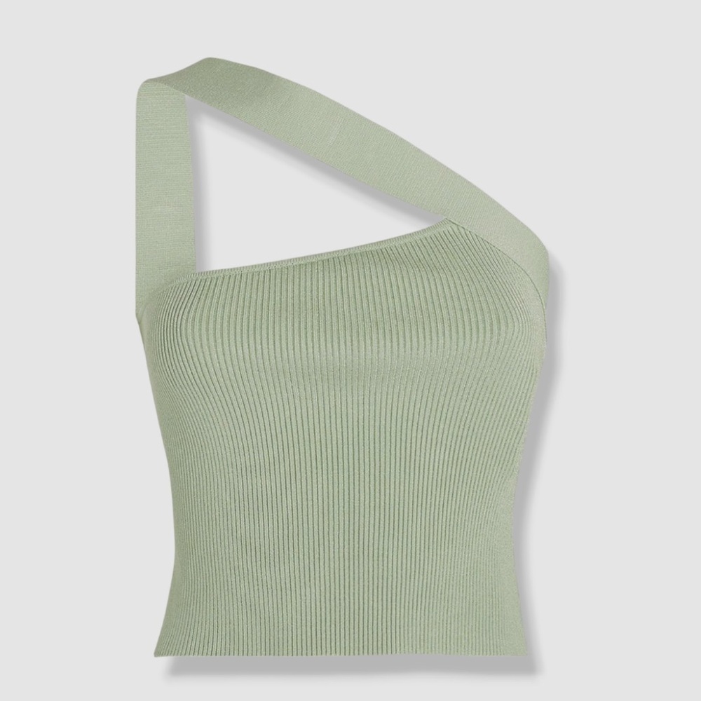 GAUGE81 Women's Green Selas Cropped Blouse Top Size M READ